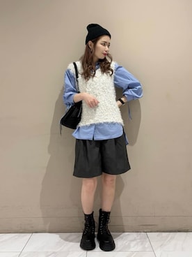 「Green　Parks（グリーンパークス）のアイテム（その他パンツ）」を使った、Green Parks officialさん（レディース・161cm）の秋コーディネート