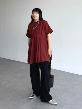 「Green　Parks（グリーンパークス）のアイテム」を使った、Green Parks officialさん（レディース・154cm）の秋コーディネート