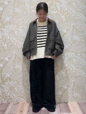 「Green　Parks（グリーンパークス）のアイテム」を使った、Green Parks officialさん（レディース・153cm）の秋コーディネート