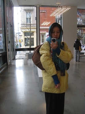 「アイテム（モッズコート）」を使った、panko55さん（レディース・170cm）の秋コーディネート