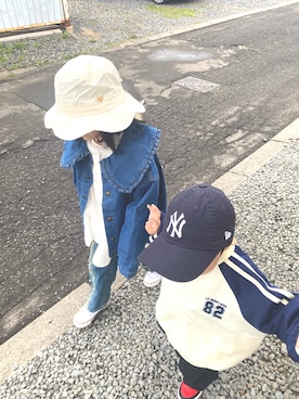 「アイテム（チュニック）」を使った、koyuharuさん（キッズ・100cm）の秋コーディネート
