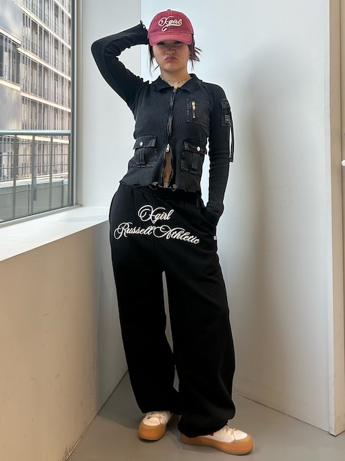 X-girl × Russell SCRIPT LOGO SWEATPANTS（スウェットパンツ