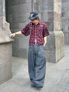 「MandO（エムオー）（エムオー）のアイテム」を使った、daaagrmさん（メンズ・175cm）の夏コーディネート
