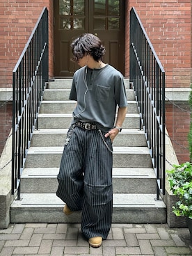 「Timberland（ティンバーランド）のアイテム」を使った、daaagrmさん（メンズ・175cm）の春コーディネート