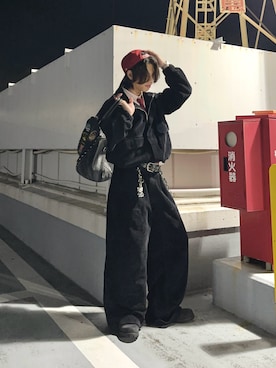「アイテム（ブーツ）」を使った、daaagrmさん（メンズ・175cm）の秋コーディネート