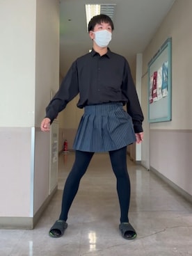 「アイテム（タイツ/ストッキング）」を使った、awgmpjaさん（メンズ・182cm）の秋コーディネート