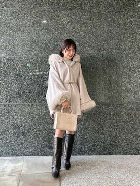 RANDAさん（骨格ウェーブ・レディース・158cm）の冬コーディネート