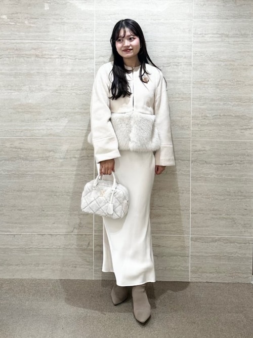 2WAY フェイクファーショートジャケット（ブルゾン）｜RANDA（ランダ