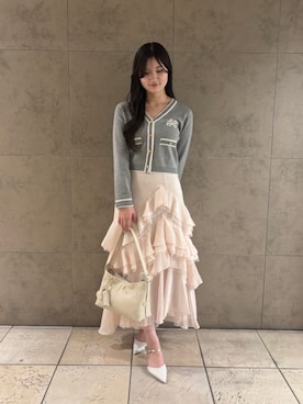 「RANDA（ランダ）のアイテム（バッグ）」を使った、RANDAさん（レディース・165cm）の春コーディネート