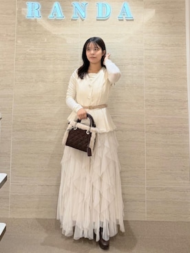 「RANDA（ランダ）のアイテム（シューズ）」を使った、RANDAさん（レディース・153cm）の秋コーディネート