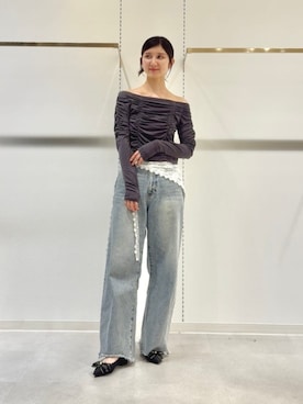 「RANDA（ランダ）のアイテム（シューズ）」を使った、RANDAさん（レディース・165cm）の春コーディネート