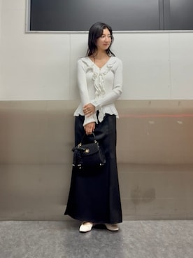 「RANDA（ランダ）のアイテム（バッグ）」を使った、RANDAさん（レディース・165cm）の春コーディネート