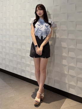 「dazzlin（ダズリン）のアイテム」を使った、hinanoさん（レディース・160cm）の春コーディネート
