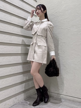 hinanoさん（レディース・160cm）の冬コーディネート