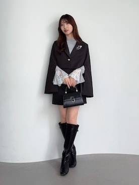 「dazzlin（ダズリン）のアイテム」を使った、hinanoさん（レディース・160cm）の秋コーディネート