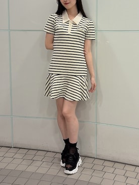 「dazzlin（ダズリン）のアイテム」を使った、hinanoさん（レディース・160cm）の夏コーディネート