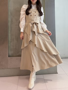 「dazzlin（ダズリン）のアイテム」を使った、hinanoさん（レディース・160cm）の春コーディネート