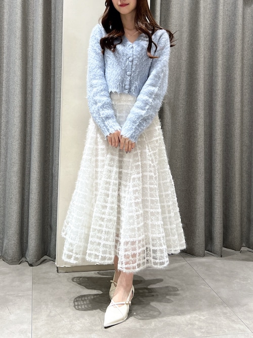 セール】コルセットボリューミーフレアスカート（スカート）｜dazzlin