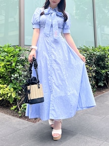 POLOBCSコラボ】コルセットスウィッチングシャツワンピース