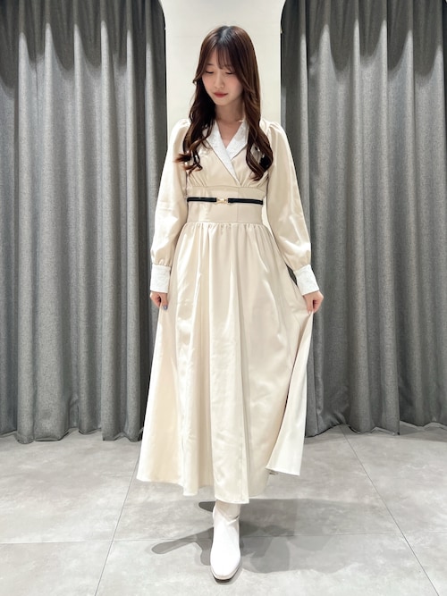 【POLO BCSコラボ】テーラーカラーフレアワンピース