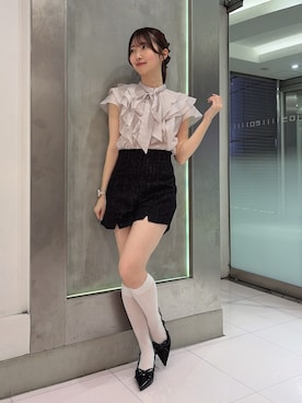 「dazzlin（ダズリン）のアイテム」を使った、hinanoさん（レディース・160cm）の春コーディネート