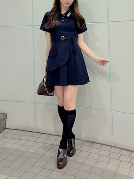 「アイテム（チャーム）」を使った、hinanoさん（レディース・160cm）の夏コーディネート