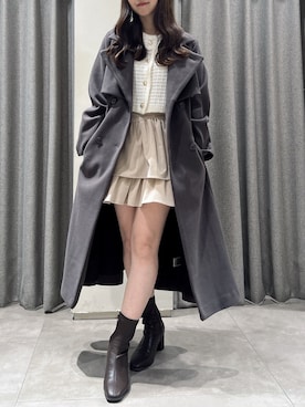 「アイテム（トレンチコート）」を使った、hinanoさん（レディース・160cm）の秋コーディネート
