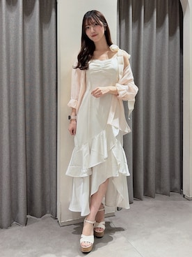 「dazzlin（ダズリン）のアイテム（トップス）」を使った、hinanoさん（レディース・160cm）の春コーディネート