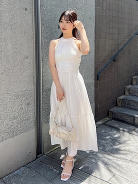 「dazzlin（ダズリン）のアイテム（ワンピース/ドレス）」を使った、hinanoさん（レディース・160cm）の夏コーディネート