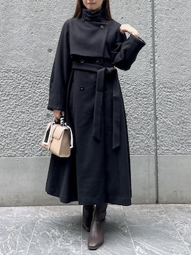 「アイテム（トレンチコート）」を使った、hinanoさん（レディース・160cm）の秋コーディネート