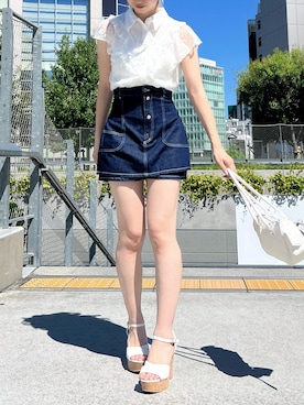 「ダズリン」｜hinanoさん（レディース・160cm）の夏コーディネート