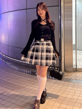 「dazzlin（ダズリン）のアイテム」を使った、hinanoさん（レディース・160cm）の冬コーディネート