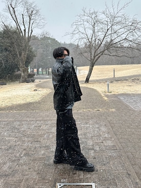 「LILL（リル）のアイテム（ブルゾン）」を使った、pepippeさん（メンズ・175cm）の春コーディネート