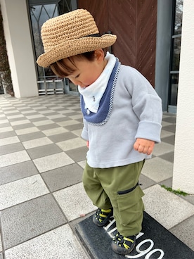 「1歳6ヶ月」｜yutakamaruさん（キッズ・80cm）の春コーディネート