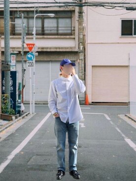 「Levi's」｜「アイテム（デジタル腕時計）」を使った、Dumboさん（メンズ・173cm）の春コーディネート