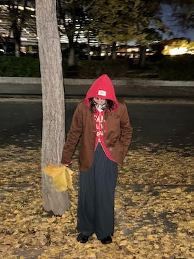 「アイテム（パーカー）」を使った、みおさん（レディース・150cm・20代）の冬コーディネート