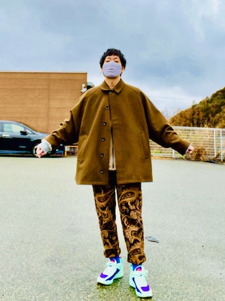 【CITEN】ヒュージ バルカラー ハーフコート モカ CITEN（シテン）の「＜CITEN＞ヒュージ バルカラー ハーフコート