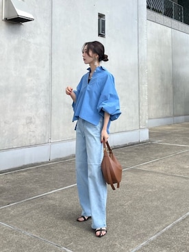 「YANUK（ヤヌーク）のアイテム」を使った、DRESSLAVE STAFFさん（レディース・162cm）の春コーディネート