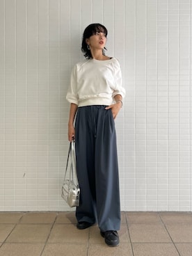 「シルバーバッグ」｜DRESSLAVE STAFFさん（レディース・163cm）の秋コーディネート