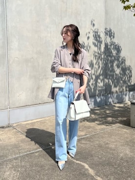 「YANUK（ヤヌーク）のアイテム」を使った、DRESSLAVE STAFFさん（レディース・162cm）の春コーディネート