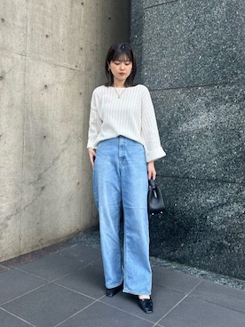 「YANUK（ヤヌーク）のアイテム」を使った、DRESSLAVE STAFFさん（レディース・158cm）の春コーディネート