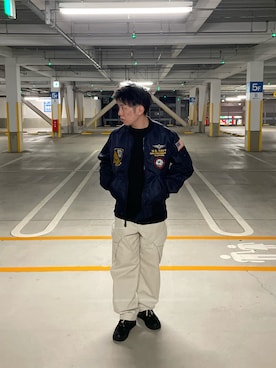 「L-2」｜K.Kazさん（メンズ・169cm）の冬コーディネート