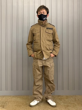 「M-65」｜「アイテム（その他）」を使った、K.Kazさん（メンズ・170cm）の秋コーディネート