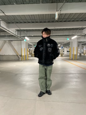 「TOPGUN」｜「アイテム（その他アウター）」を使った、K.Kazさん（メンズ・169cm）の冬コーディネート
