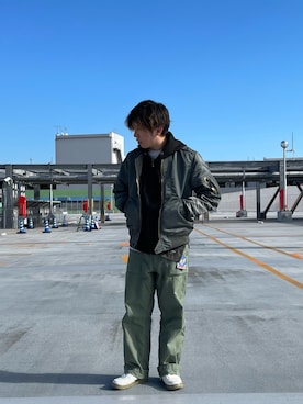 「L-2」｜K.Kazさん（メンズ・169cm）の冬コーディネート