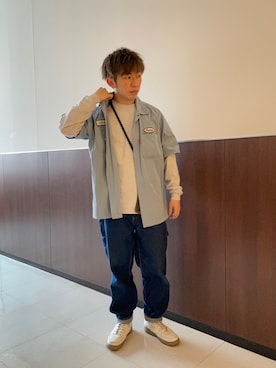 「AVIREX（アヴィレックス）のアイテム（PC・スマホグッズ/家電）」を使った、K.Kazさん（メンズ・170cm）の春コーディネート