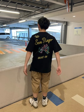 「AVIREX（アヴィレックス）のLINE CREW SOCKS/ ラインクルーソックス（ソックス/靴下）」を使った、K.Kazさん（メンズ・170cm）の春コーディネート