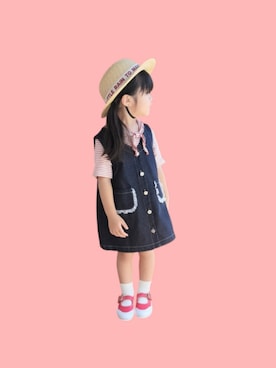 「p.premier（ピードットプルミエ）のアイテム」を使った、kana♡さん（キッズ・100cm）の秋コーディネート