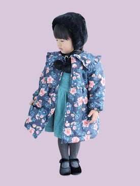 「アイテム（その他アウター）」を使った、kana♡さん（キッズ・90cm）の冬コーディネート