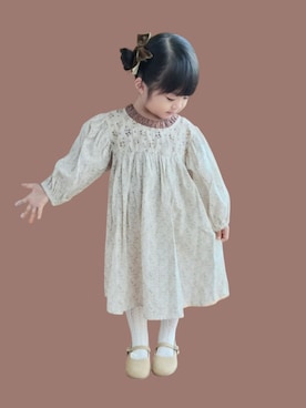 「アイテム（ワンピース/ドレス）」を使った、kana♡さん（キッズ・90cm）の秋コーディネート